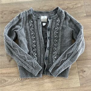 Aerie Gray Knit Cardigan